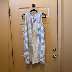 Siren Lily Blue and White Striped Dress